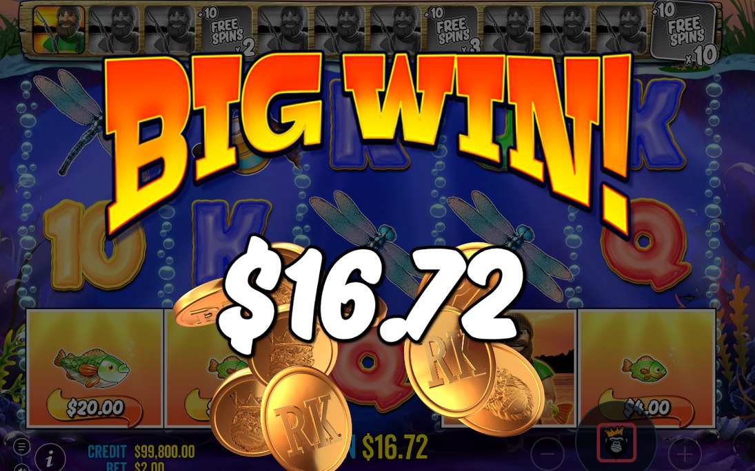 FISH MONEY meter of 12 slots during Free Spins
