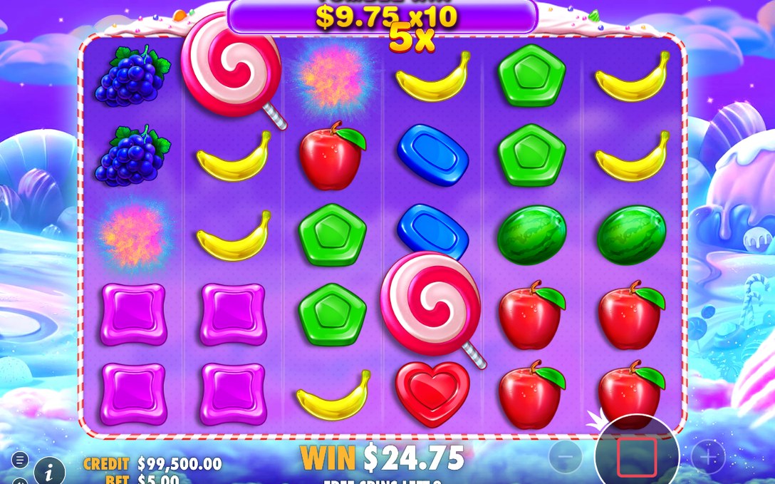 Free Spins round with Multiplier symbols on the grid