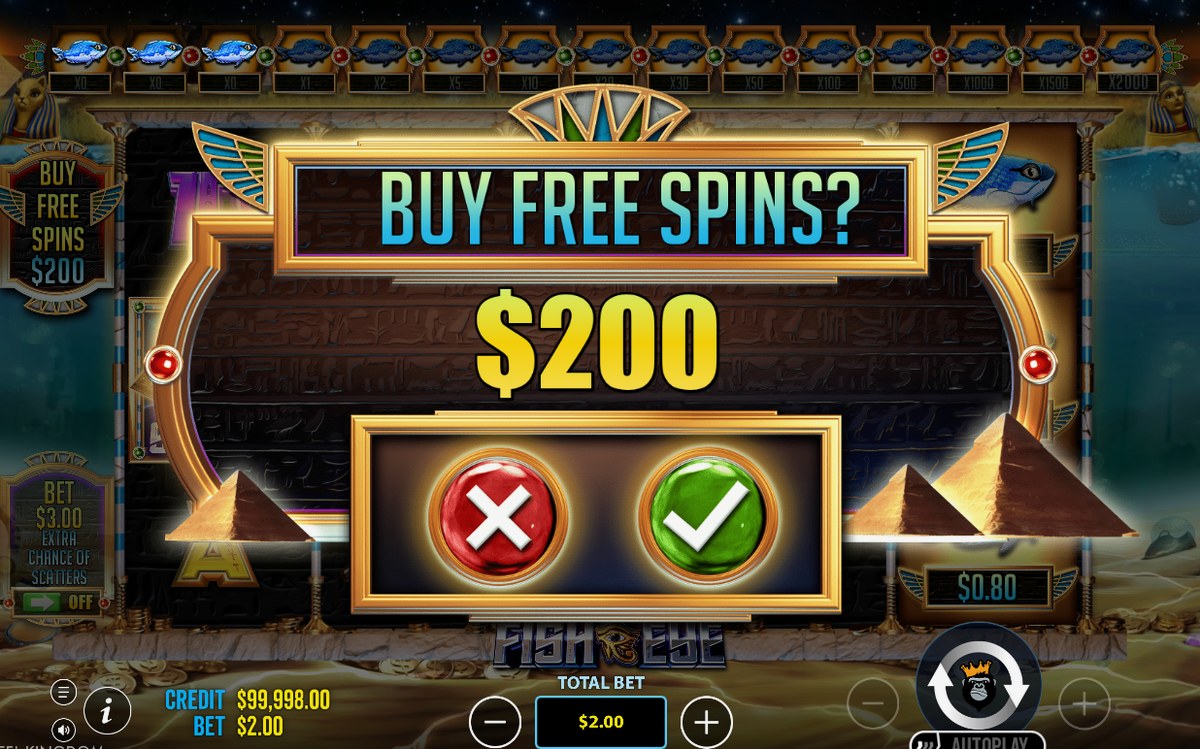 Bonus entry with three SCATTER symbols on the reels